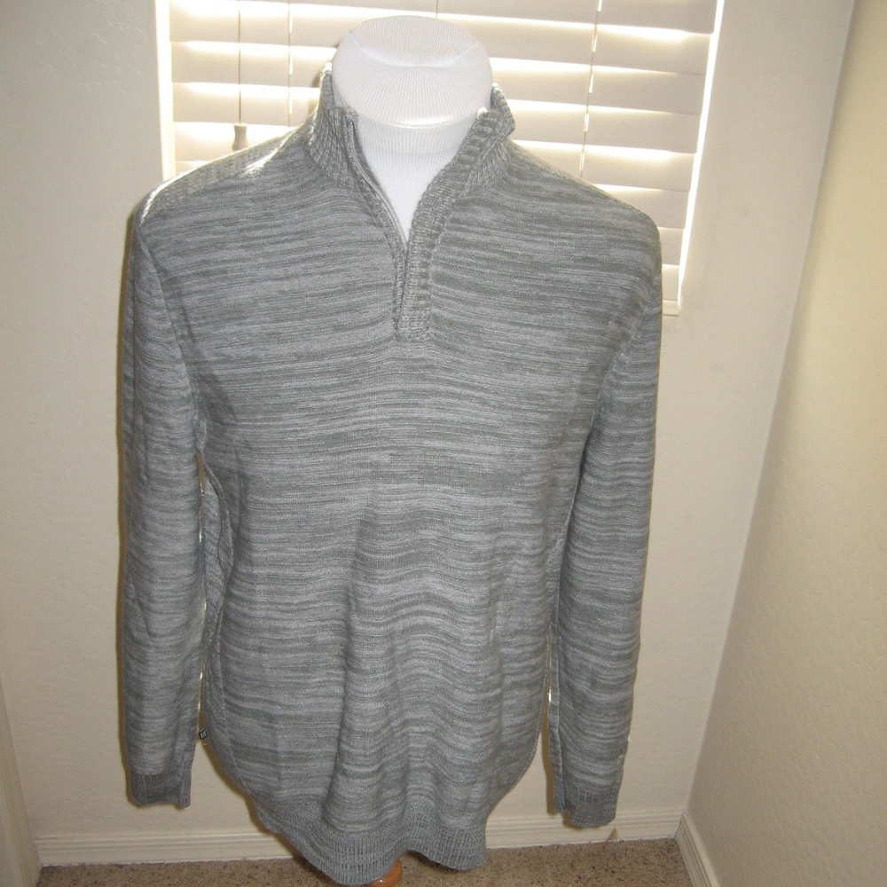Geoffrey Beene 1/2 Zip Sweater - Gray